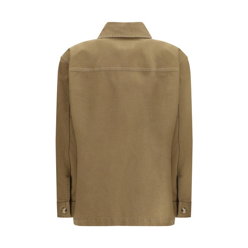 Saint Laurent Bicolor Cotton Denim Jacket