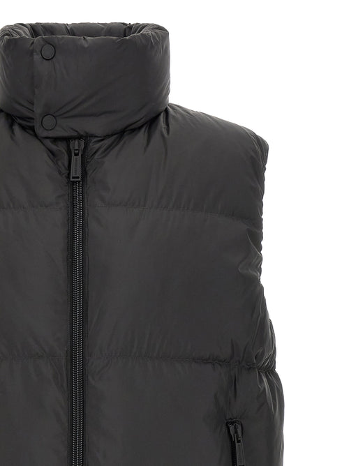 Dsquared² Black Polyester Sleeveless Jacket