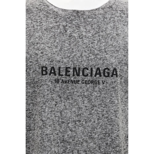 Balenciaga Gray Cotton T-Shirt