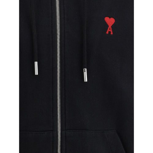 Ami Paris Black Cotton Sweatshirt