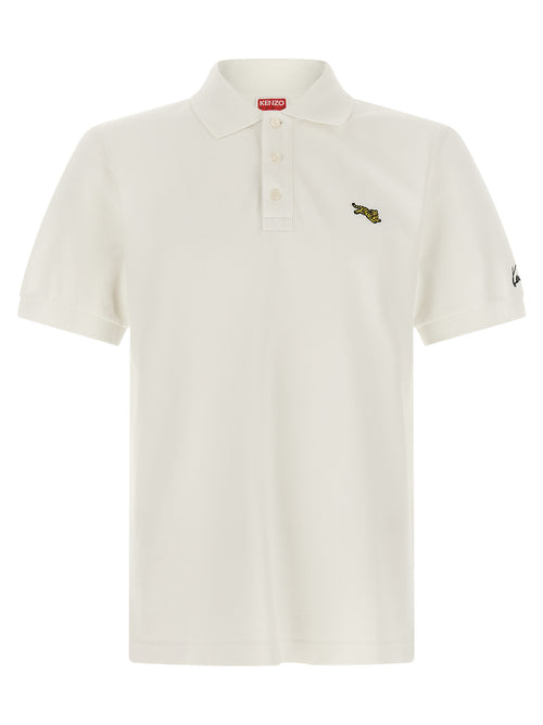 Kenzo White Cotton Polo Shirt