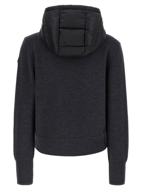 Moncler Gray Polyamide Cardigan