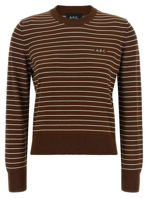A.P.C. Brown Cotton Cardigan