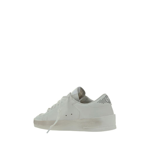 Golden Goose White Goatskin Low Top Sneakers