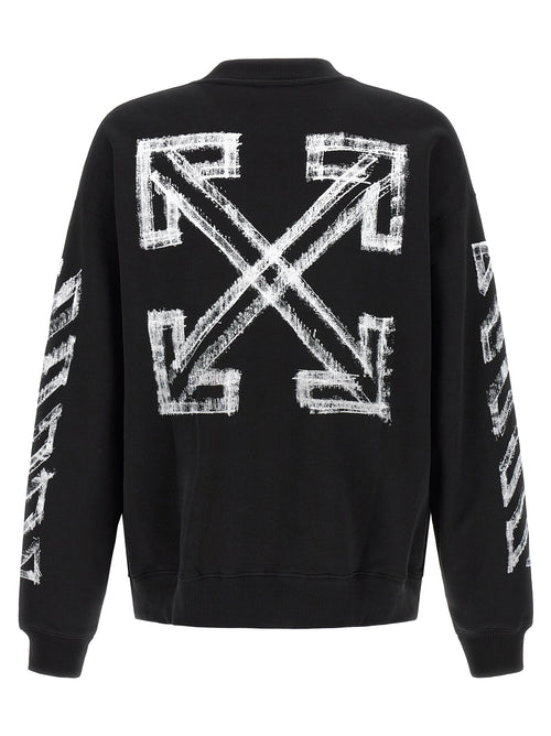 Off-White Black Cotton Sweatshirt