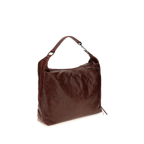 Balenciaga Bordeaux Lamb Ovis Aries Shoulder Bag