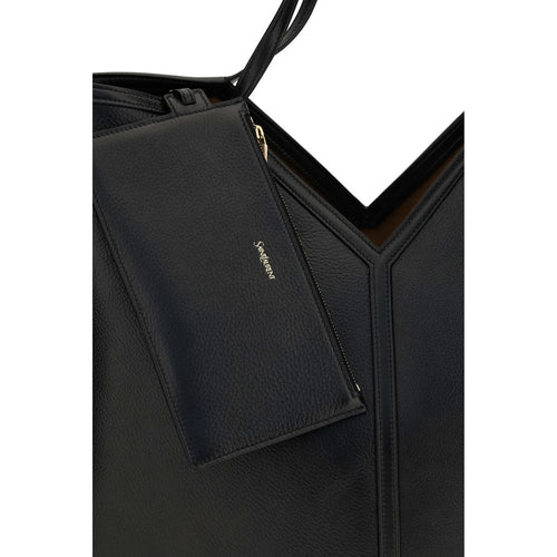 Saint Laurent Black Calf Leather Bos Taurus Shoulder Bag