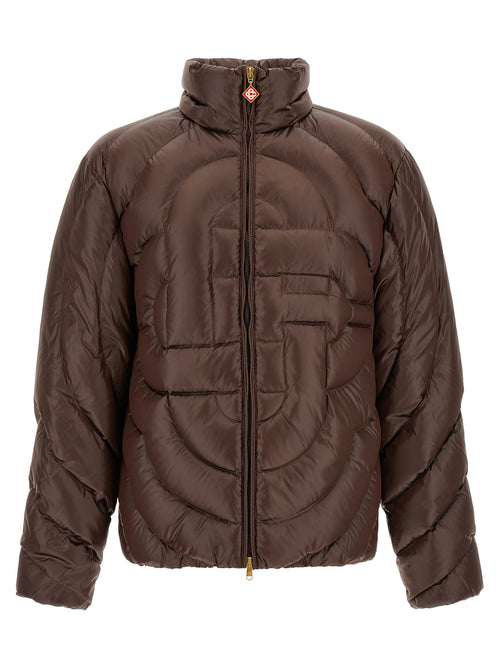 Casablanca Brown Polyamide Full-Length Jacket