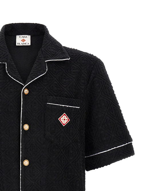Casablanca Black Cotton Pattern Shirt