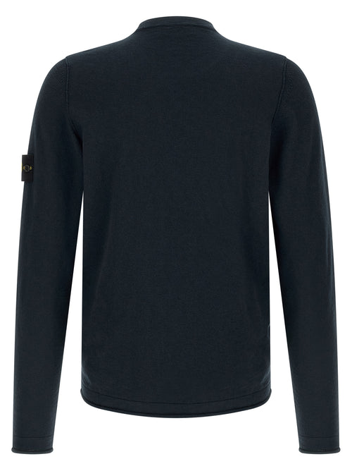 Stone Island Blue Cotton Cardigan