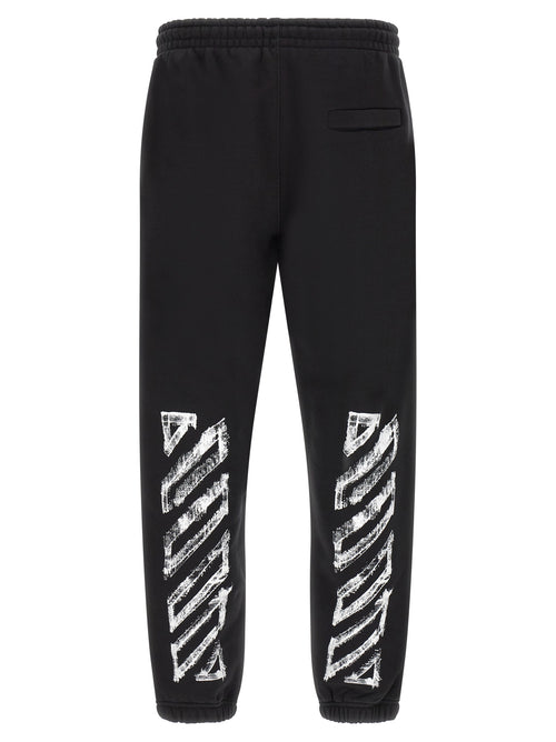 Off-White Black Cotton Joggers (Workout Pants)