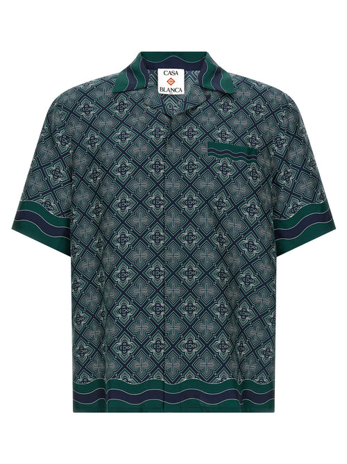 Casablanca Bicolor Silk Blouse