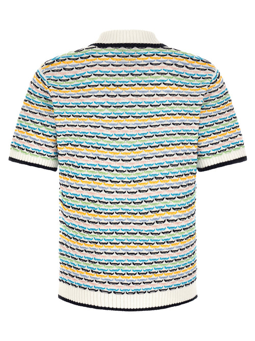 Casablanca Multicolor Cotton Polo Shirt