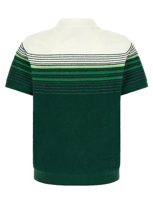 Casablanca Bicolor Cotton Polo Shirt