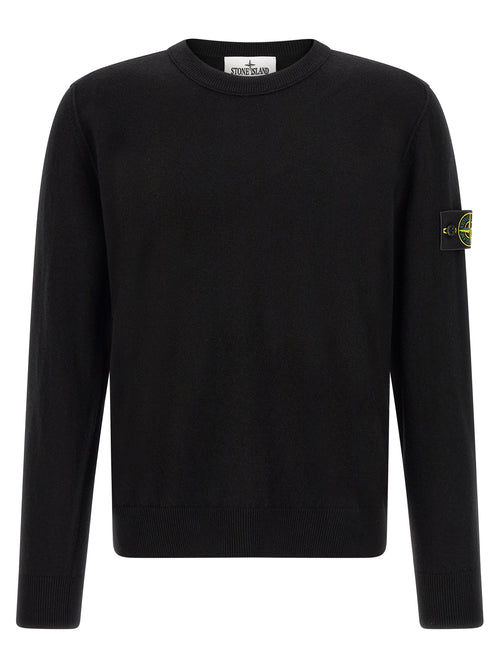 Stone Island Black Virgin Wool Cardigan