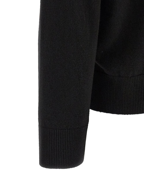 Stone Island Black Virgin Wool Cardigan