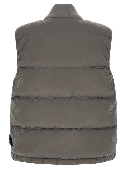 Stone Island Gray Polyamide Sleeveless Jacket