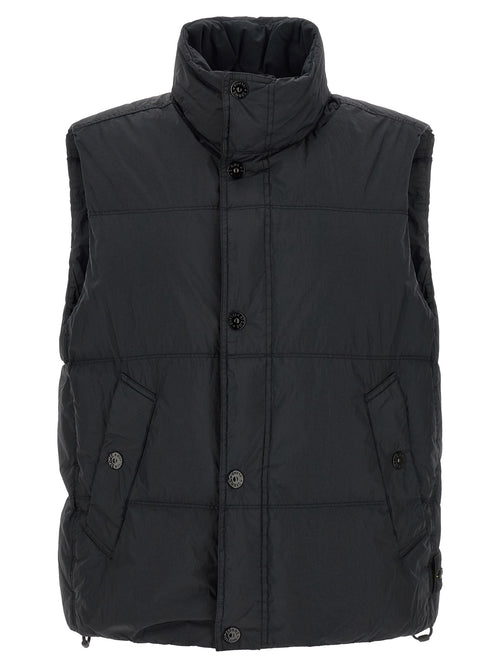Stone Island Blue Polyamide Sleeveless Jacket