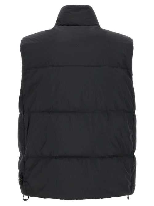 Stone Island Blue Polyamide Sleeveless Jacket