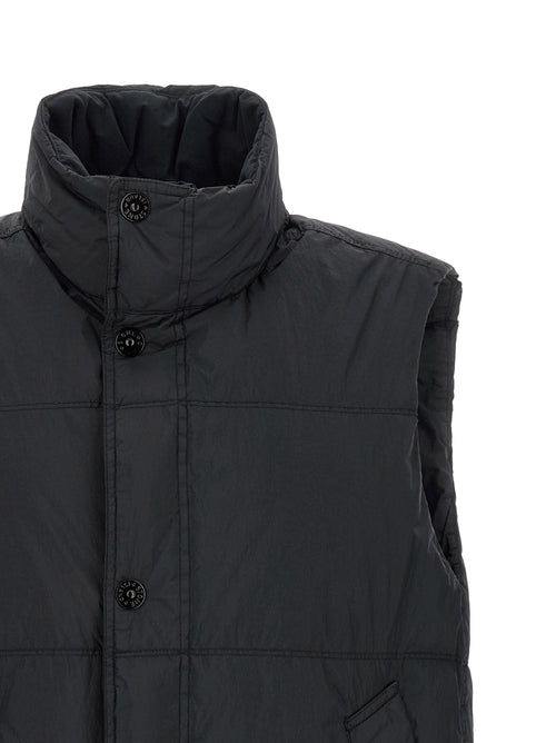 Stone Island Blue Polyamide Sleeveless Jacket