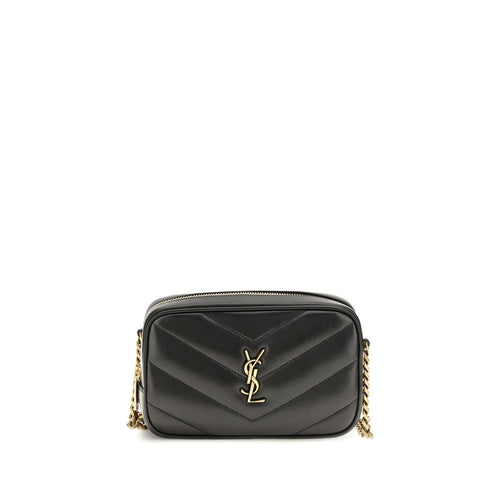 Saint Laurent Black Lamb Ovis Aries Shoulder Bag