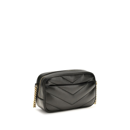Saint Laurent Black Lamb Ovis Aries Shoulder Bag