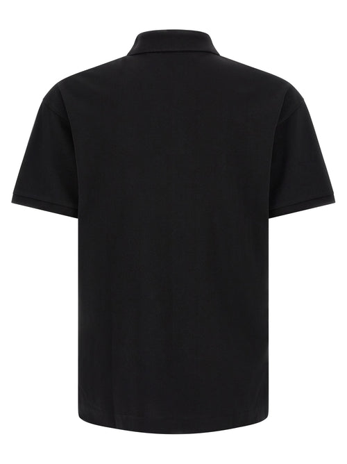 Palm Angels Black Cotton Polo Shirt