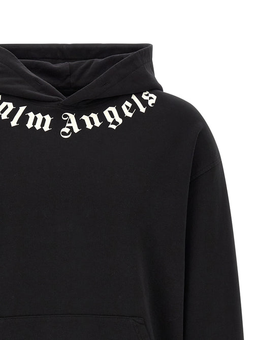Palm Angels Black Cotton Sweatshirt