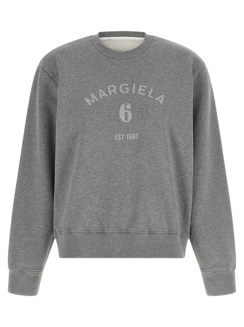 MM6 Maison Margiela Gray Cotton Sweatshirt