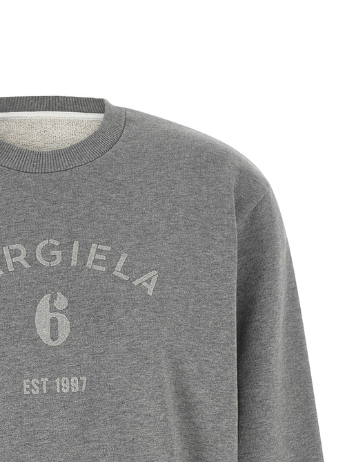 MM6 Maison Margiela Gray Cotton Sweatshirt