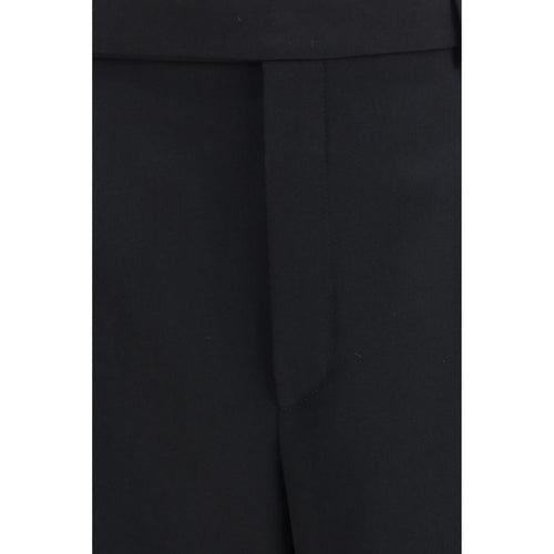 Saint Laurent Black Wool Oves Aries Dress Pants