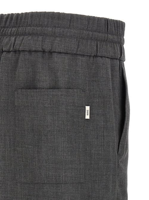 Ami Paris Gray Virgin Wool Casual Pants