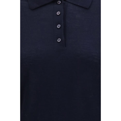 Golden Goose Blue Wool Oves Aries Dress Shirt