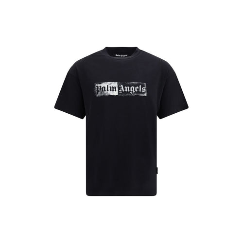 Palm Angels Black Cotton T-Shirt