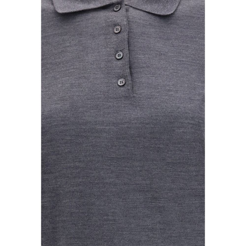 Golden Goose Gray Wool Oves Aries Shirt