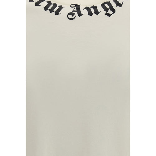Palm Angels Beige Cotton T-Shirt