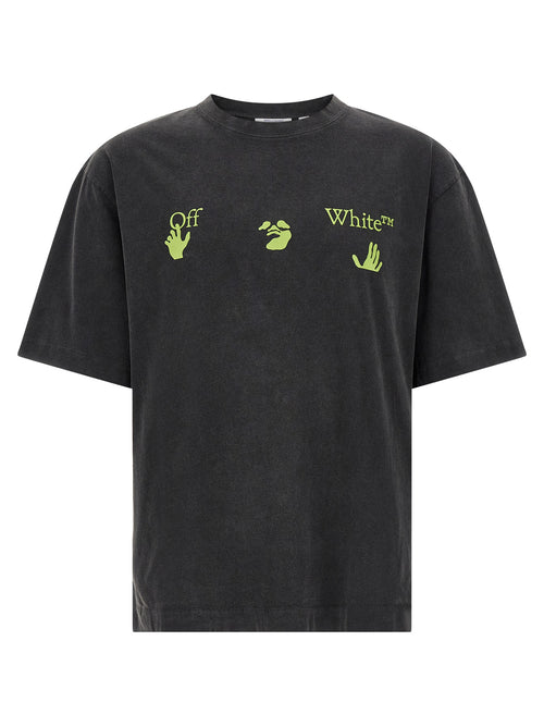 Off-White Black Cotton T-Shirt