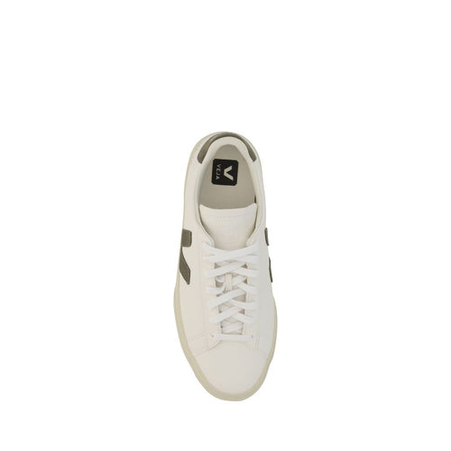 Veja White Calf Leather Bos Taurus Low Top Sneakers