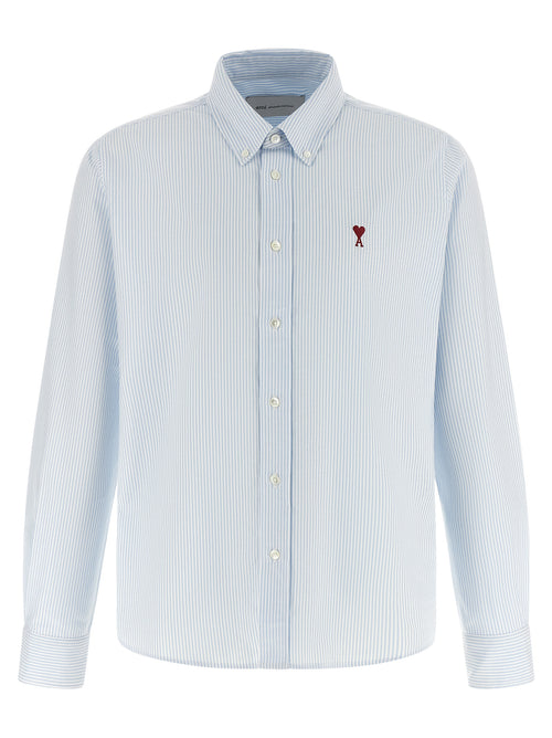 Ami Paris Blue Cotton Blouse