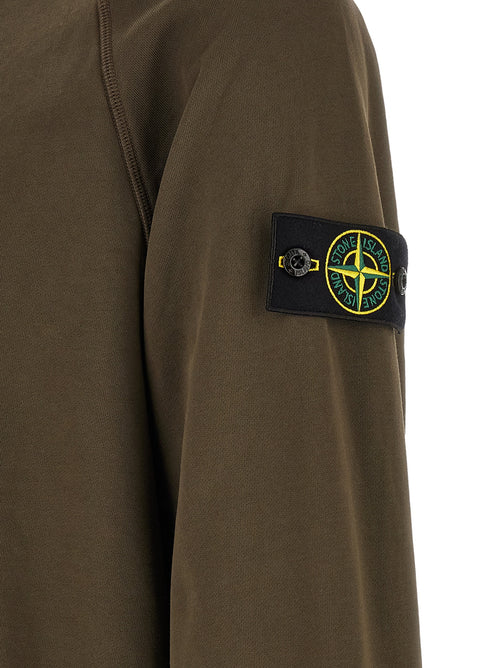 Stone Island Gray Cotton Sweatshirt