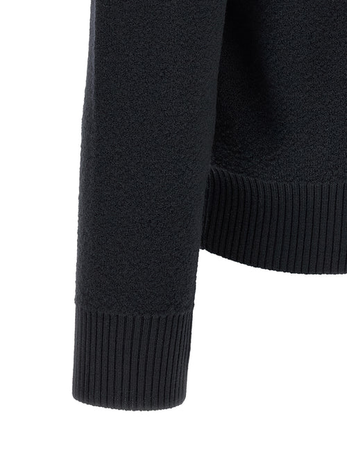 Stone Island Blue Virgin Wool Cardigan