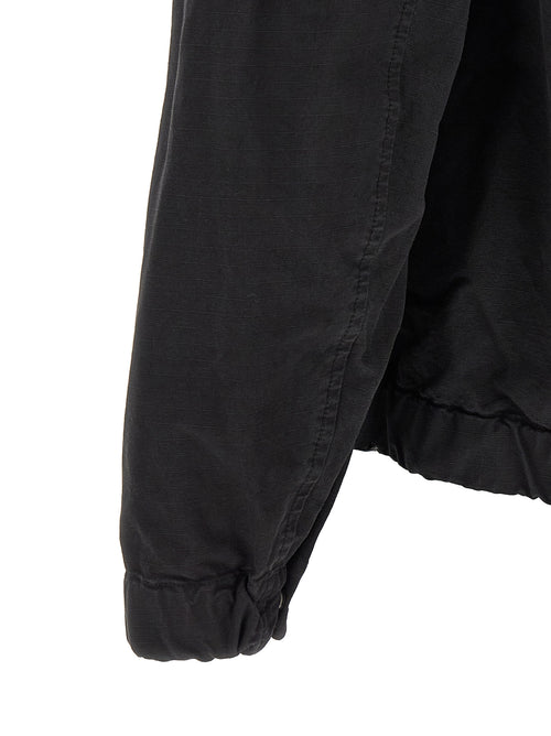 Stone Island Black Cotton Shell Jacket
