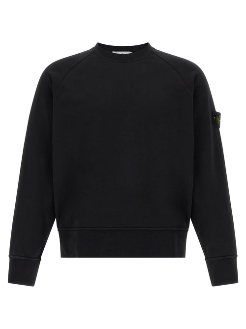 Stone Island Black Cotton Sweatshirt