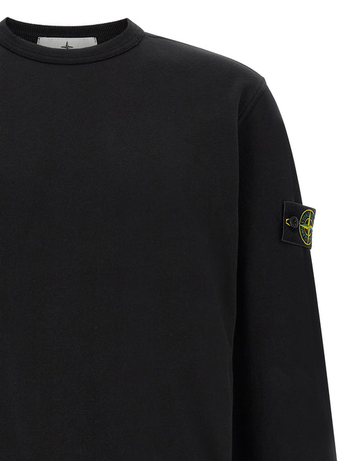 Stone Island Black Cotton Sweatshirt