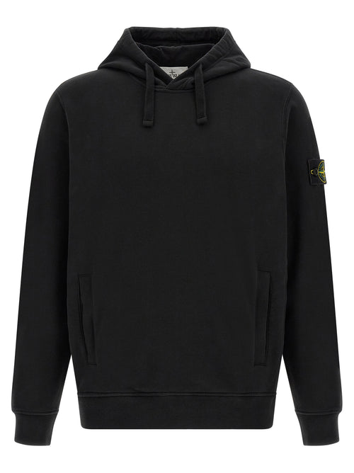Stone Island Black Cotton Sweatshirt