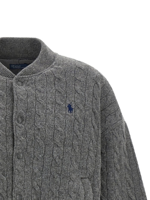 Polo Ralph Lauren Gray Wool Bomber
