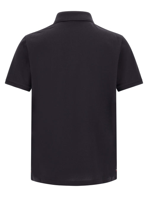 Moncler Blue Cotton Polo Shirt