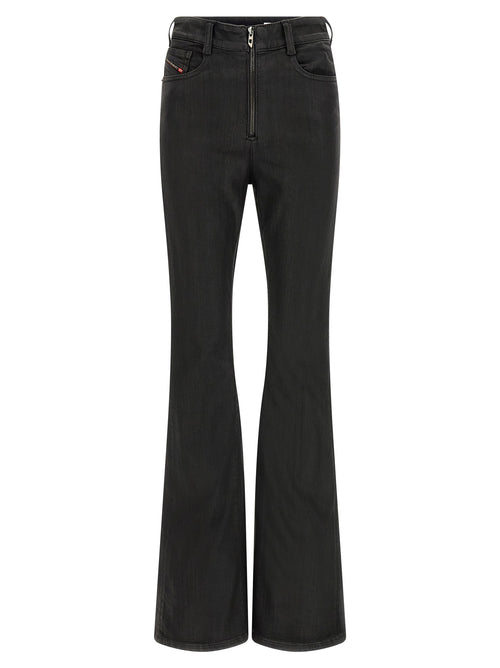 Diesel Black Cotton Slim Fit Jeans