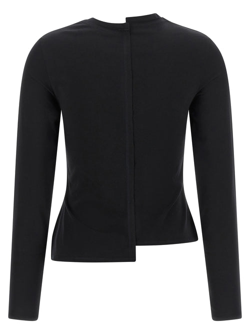 Y-3 Black Cotton Long Sleeve T-Shirt