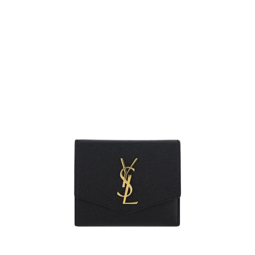 Saint Laurent Black Calf Leather Bos Taurus Wallet
